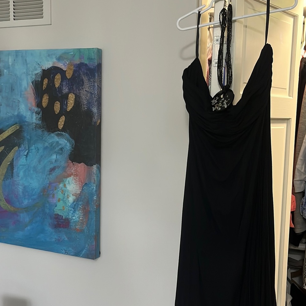 Strapless black sun dress 👗 XL